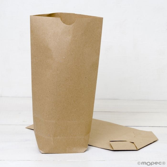 Bolsas papel kraft con base 18x32X7cm Pack 50 unidades
